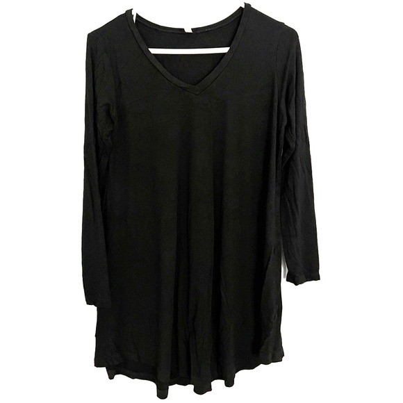 Popana Tops - Popana Tunic Shirt Womens Large Long Sleeve Stretch Pullover Made USA Basic